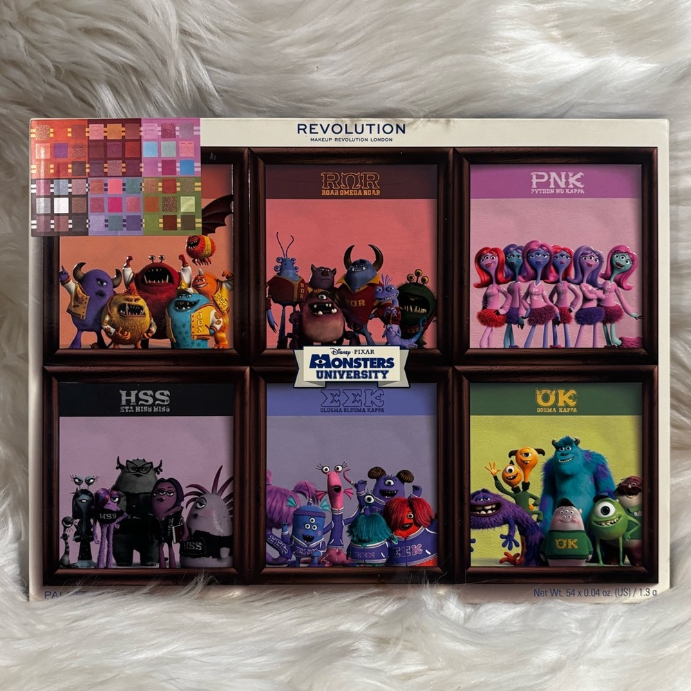 Revolution Makeup Disney Pixar Monsters University Palette 54 Shades